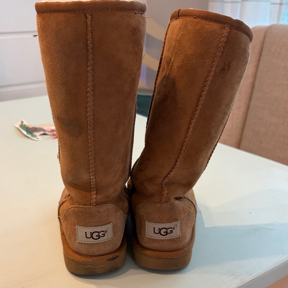 UGG Tan Suede Tall Boots